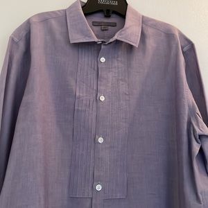 John Varvatos collection pin tuck shirt